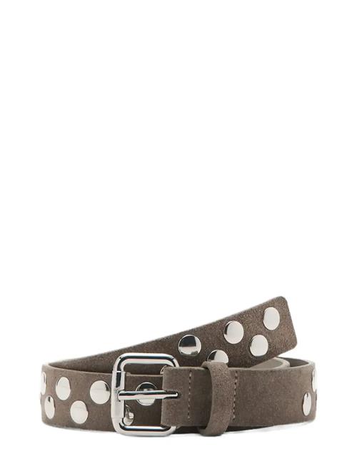 Mango | Suede Belt With Studs | M