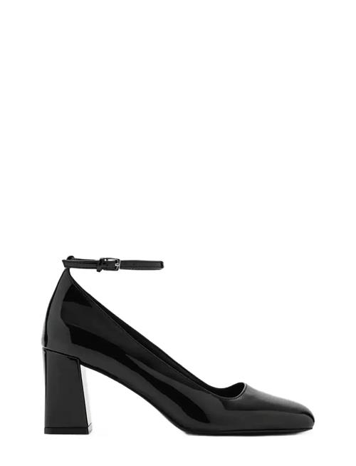 Mango | Patent Leather High-Heeled Shoes With Ankle Straps | 42
