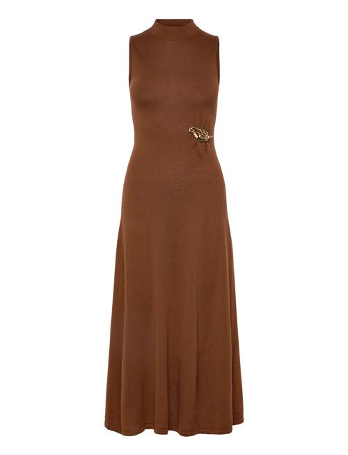 Mango | Turtleneck Knitted Dress With Brooch | XL