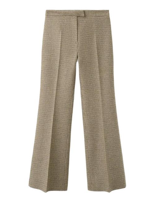 Mango | Houndstooth Wool-Blend Trousers | 38