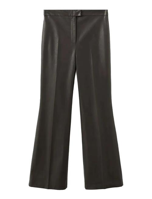Mango | Wide Leg Faux-Leather Trousers | 42