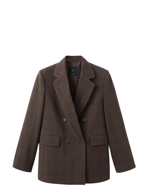 Mango | Double-Breasted Check Suit Jacket | L
