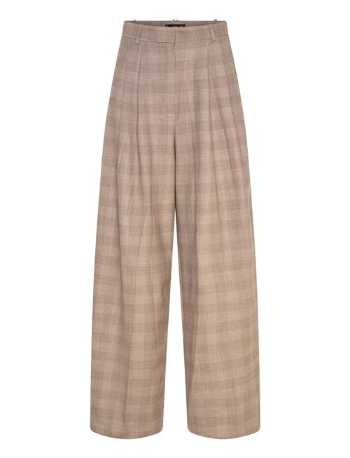 Mango | Wide Leg Check Suit Trousers | 34