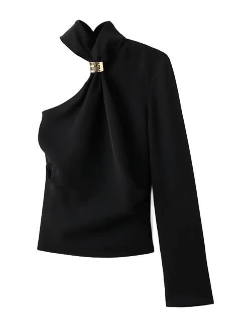 Mango | Asymmetrical Blouse With Metallic Detail | L