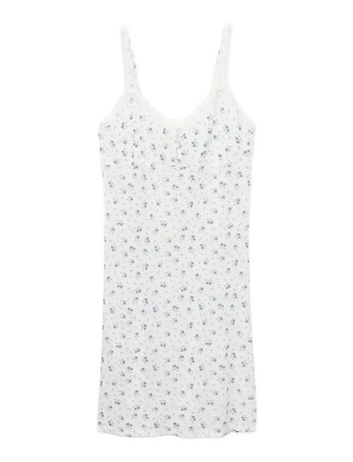 Mango | Floral-Print Lace Nightdress | S