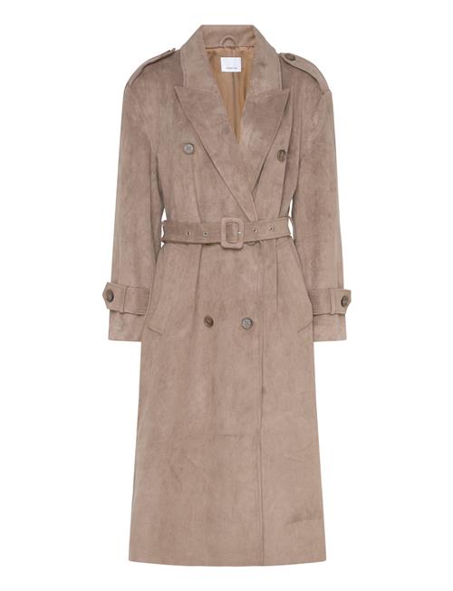Dante6 | Dante6-Solen Faux Suede Trenchcoat | 42