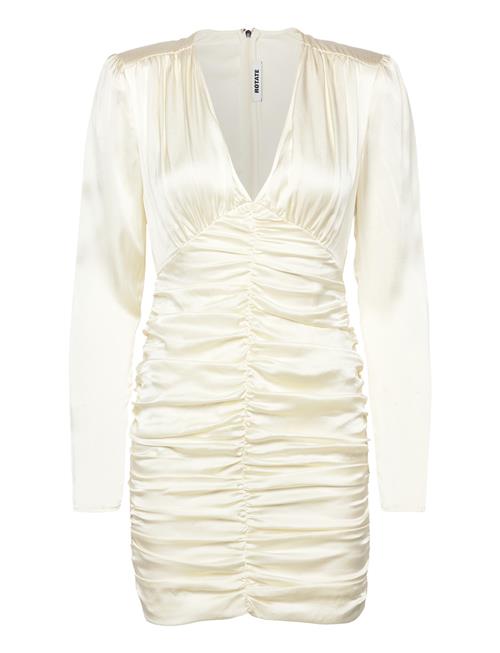 ROTATE | Satin Mini Gathered Dress | 38
