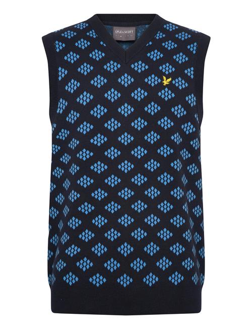 Lyle & Scott Sport | Golf V Neck Cotton Argyle Vest | L