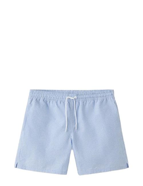Mango | Seersucker Swimming Trunks | M