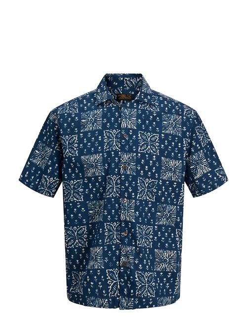Jack & Jones | Jprblulyon Print Dobby S/S Shirt Sn | XXL