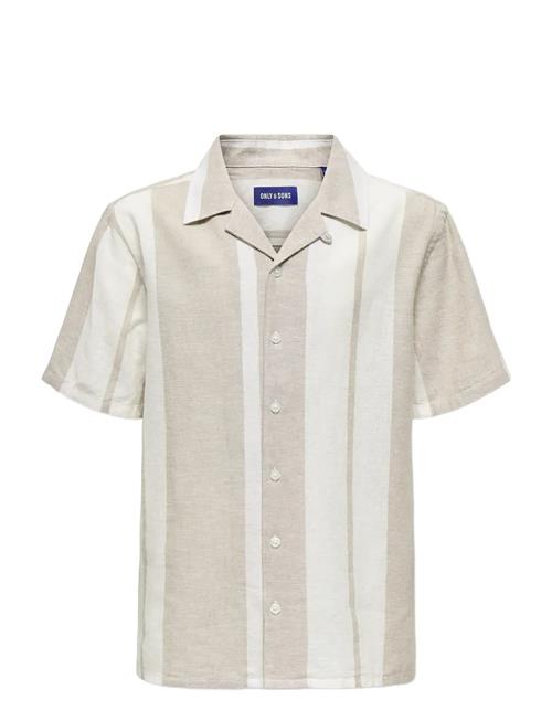 ONLY & SONS | Osjcaiden Life Ss Stripe Linen Resort Wv | 164