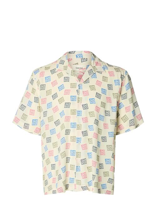 Selected | Slhrlxhotel Amour Stamps Aop Ss Shirt | M