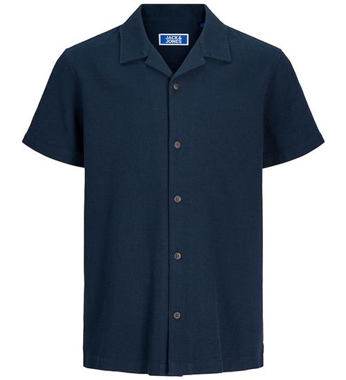 Jack & Jones Skjorte - Waffle - JJGlobal - Navy Blazer
