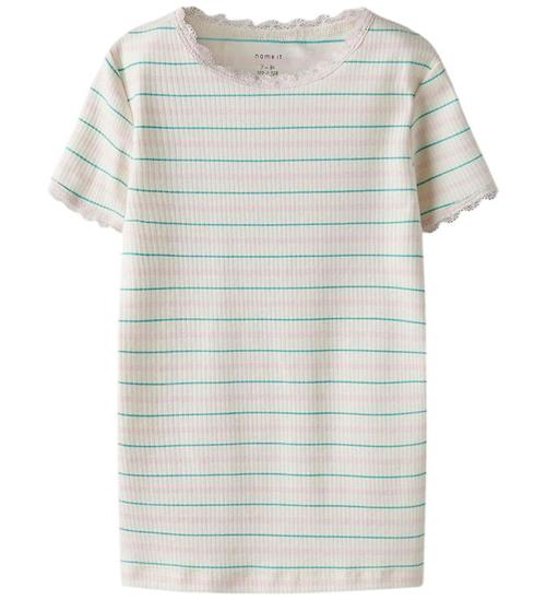 Name It T-shirt - NkfFensina - Gardenia m. Striber