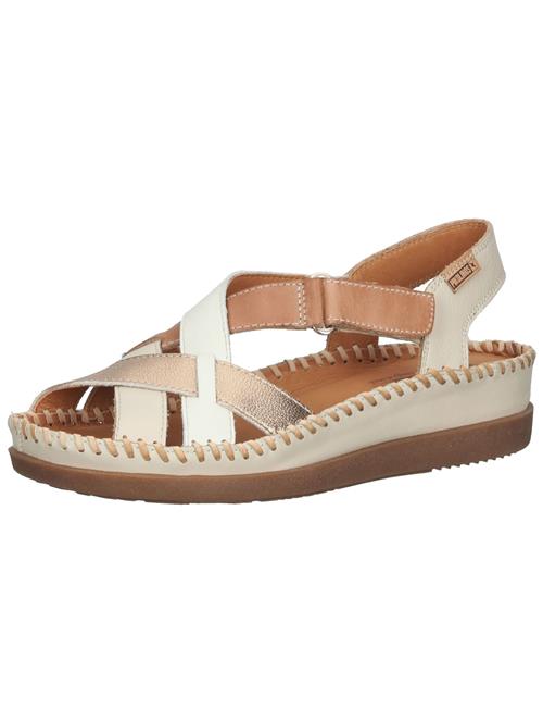 PIKOLINOS Sandaler 'Cadaques'  lysebeige / cognac / guld