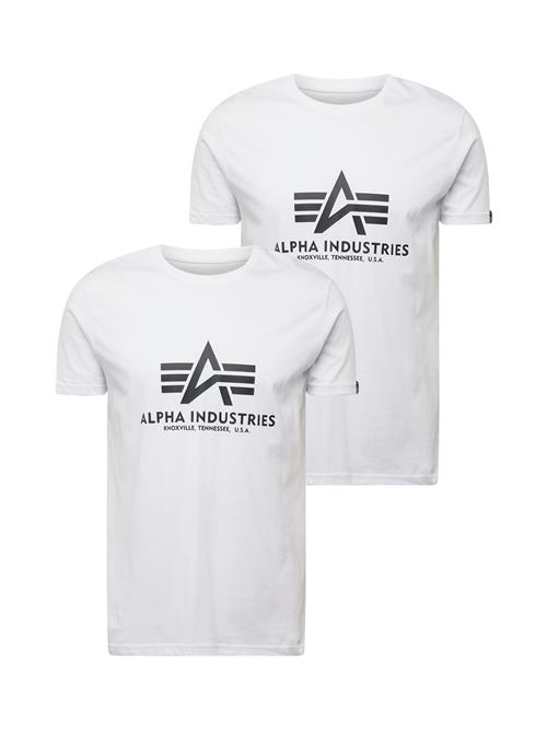 ALPHA INDUSTRIES Bluser & t-shirts  sort / hvid