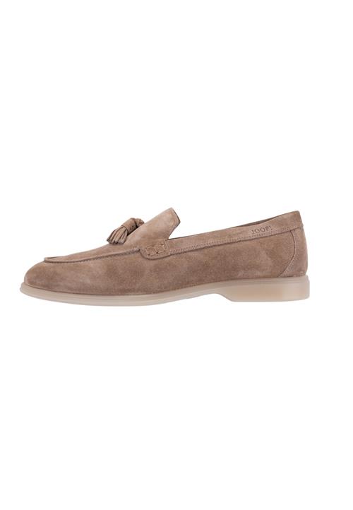 JOOP! Slipper 'Velluto Franjo'  lysebrun