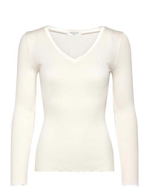 Rosemunde | Rwbeatha Silk V-Neck Satin Tape T-S | M
