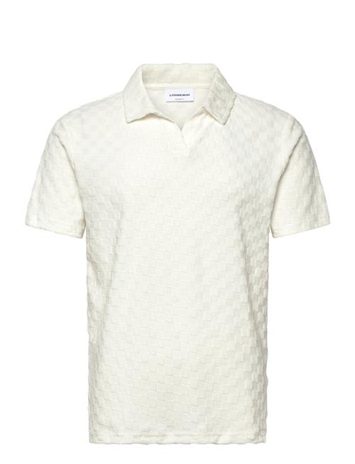 Lindbergh | Checkered Towel V-Neck Polo S/S | XXXL
