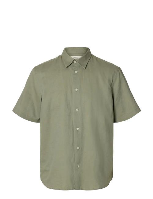 Selected | Slmregclaus Clay Linenblend Ss Sht Noos | XL
