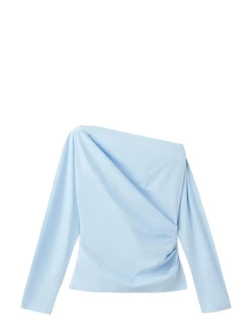 Mango | Cotton Blouse With Asymmetrical Collar | L