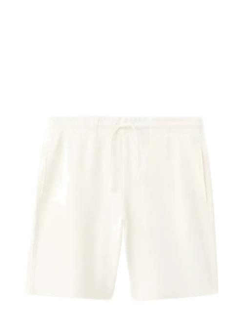 Mango | Textured Cotton Bermuda Shorts With Drawstring | XXL