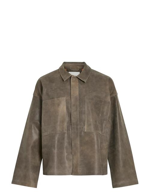 ROUGE EDIT | Rounila Ls Leather Overshirt/1 | 38