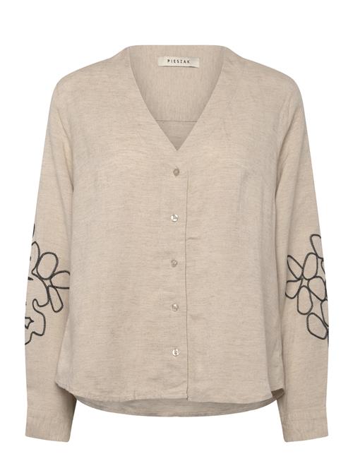 Pieszak | Pd-Camilla Emb. V-Neck Shirt | 38