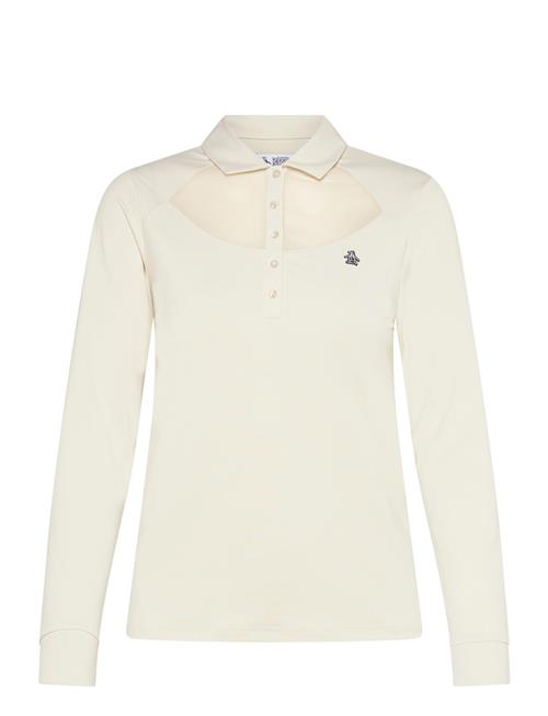 Original Penguin Golf | Long Sleeve Polo With Power Mesh Yoke | XS