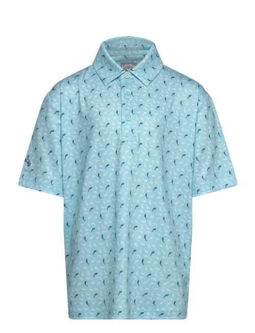 Callaway | Dolphin Texture Print Polo | M
