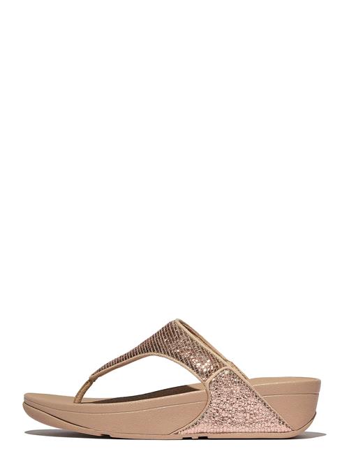 FitFlop | Lulu Crinkled-Shimmer Toe-Post Sandals | 42