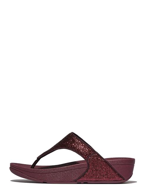 FitFlop | Lulu Crinkled-Shimmer Toe-Post Sandals | 38