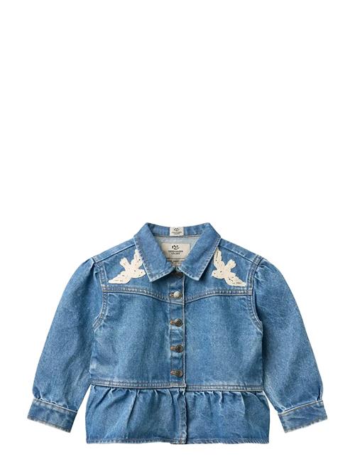 Copenhagen Colors | Denim Frill Jacket W. Crochet Doves | 92