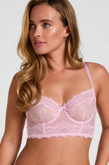 Hunkemöller Longline Bøjle-BH Uden Puder Camellia Lyserød