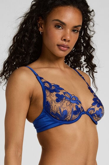 Hunkemöller Uforet Bøjle-BH Beatrice Blå