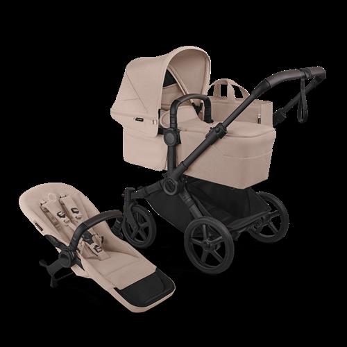 Bugaboo Donkey 6 Komplet Barnevogn Black Desert Taupe Melange Black Desert Taupe Melange One Size  Sort  One Size  unisex