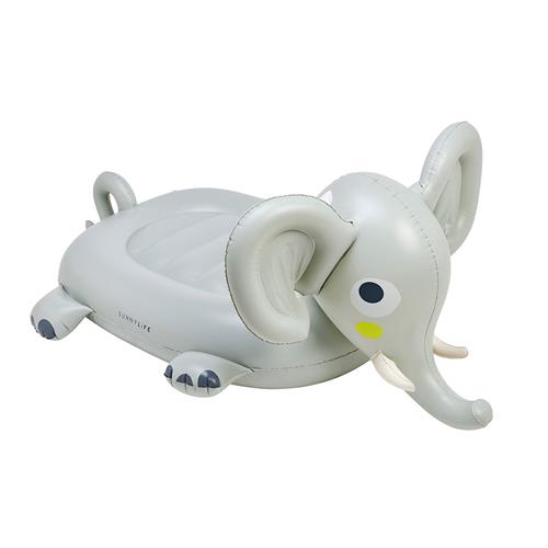 SUNNYLiFE Eli The Elephant Ride-On Inflatable Swim Float Grey  Blue-One Size  Blå  One Size 6 Y+ unisex