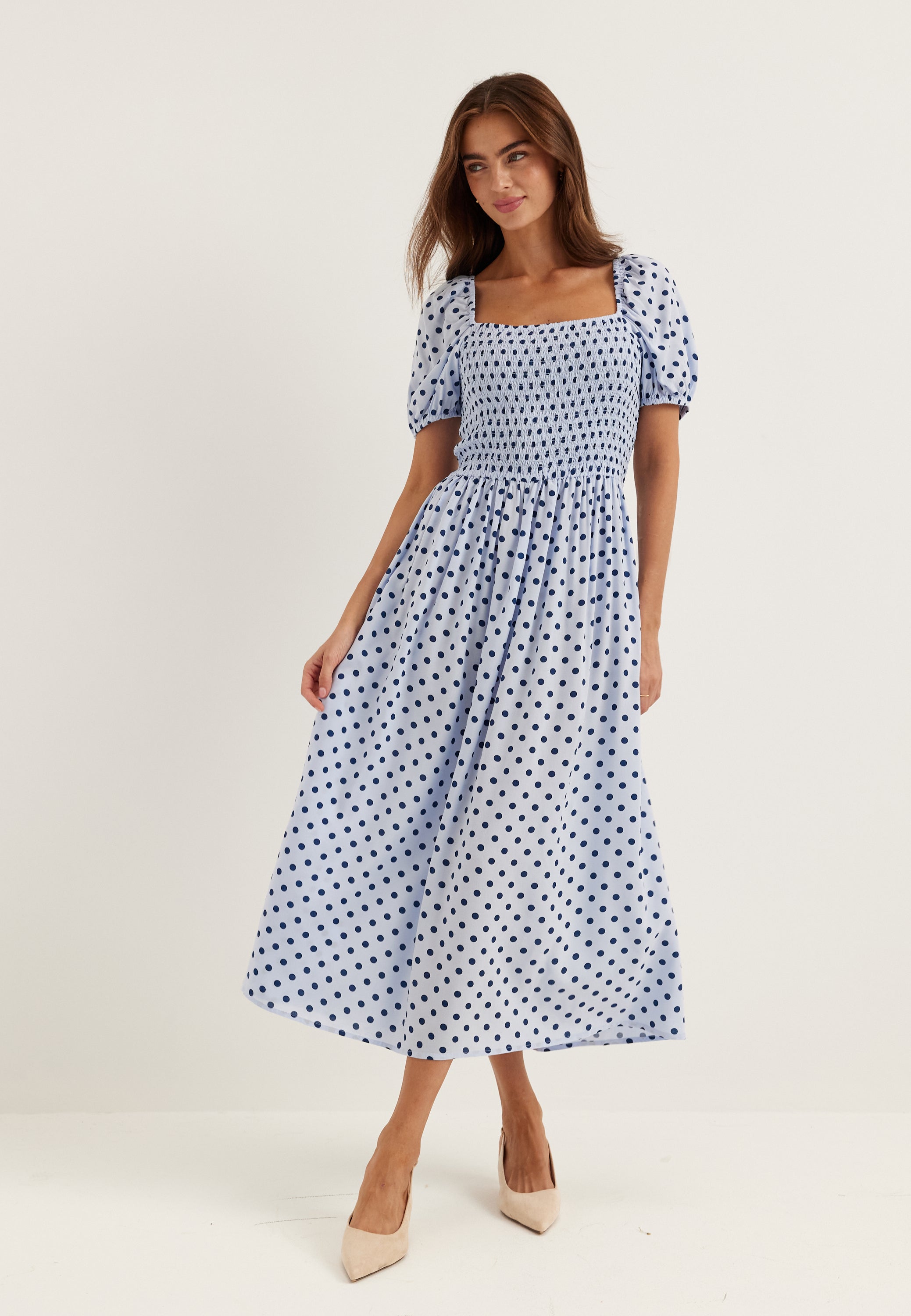 BUBBLEROOM Smock Viscose Dress