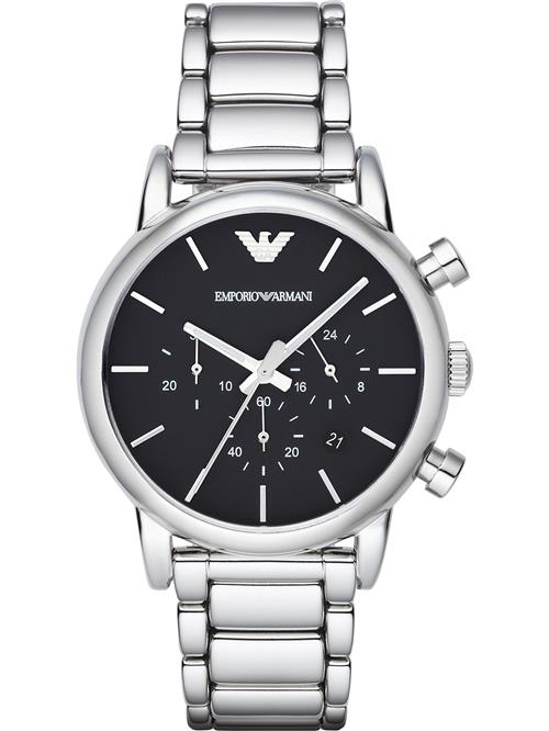 Emporio Armani Analogt ur  sort / sølv