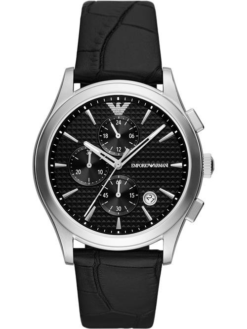 Emporio Armani Analogt ur  sort / sølv