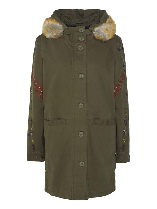 Desigual Vinterparka  marin / sennep / khaki / brandrød