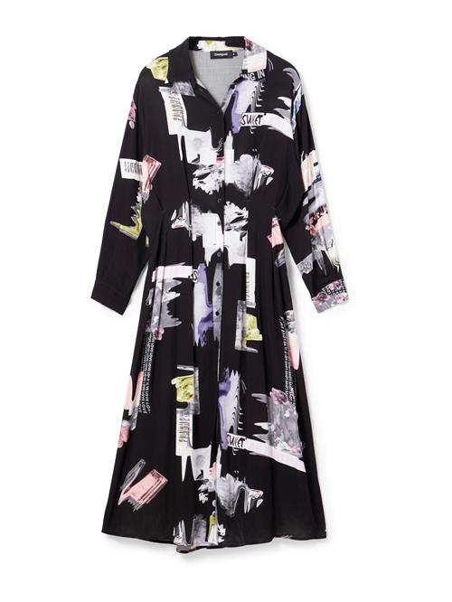 Desigual Blusekjole 'PERCY'  lemon / gammelrosa / sort / offwhite