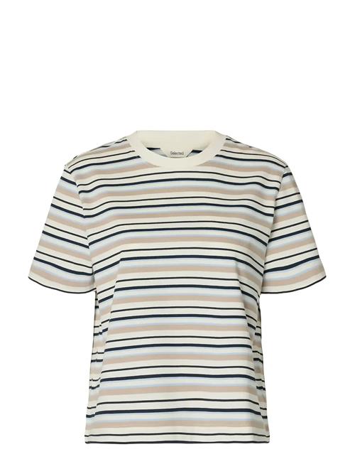 Selected | Slwessential Ss Striped Boxy Tee Noos | M