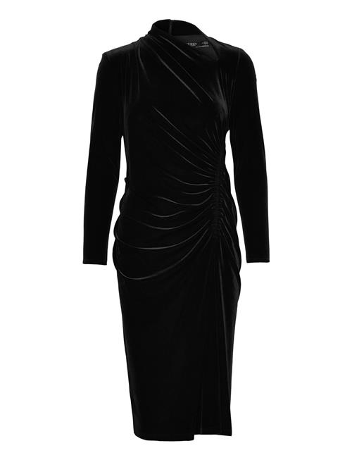 Lauren Ralph Lauren | Ruched Velvet Asymmetrical Dress | 40