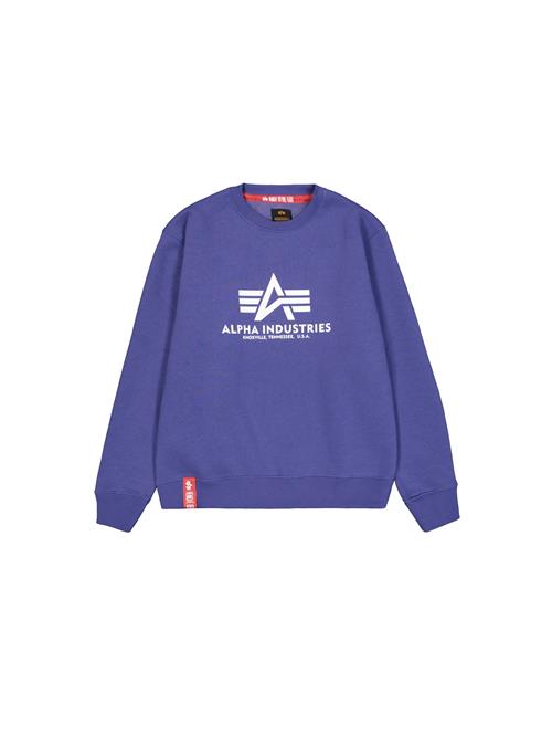 ALPHA INDUSTRIES Sweatshirt  violetblå / hvid