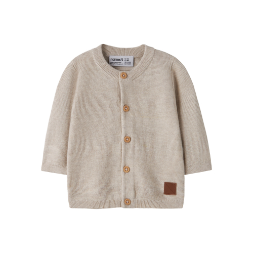 NAME IT Strik Cardigan Jeffrey Peyote Melange