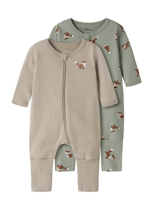 name it | Nbmnightsuit 2P Zip Ff Fox Noos | 80