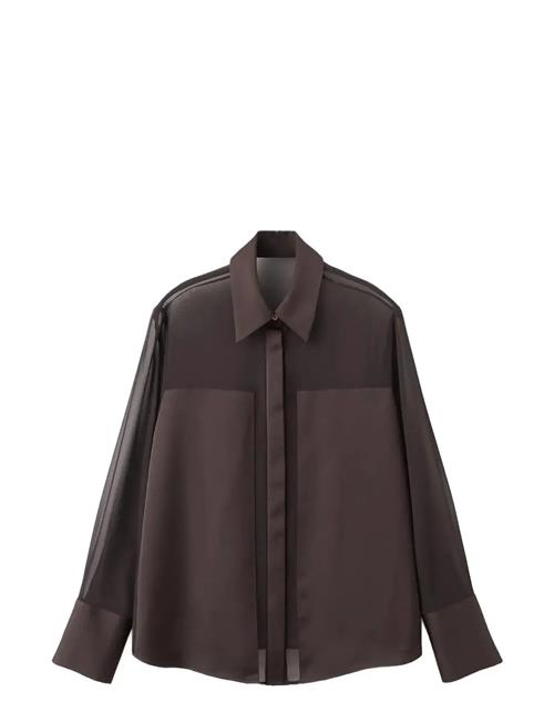 Mango | Semi-Transparent Blouse With Patches | M