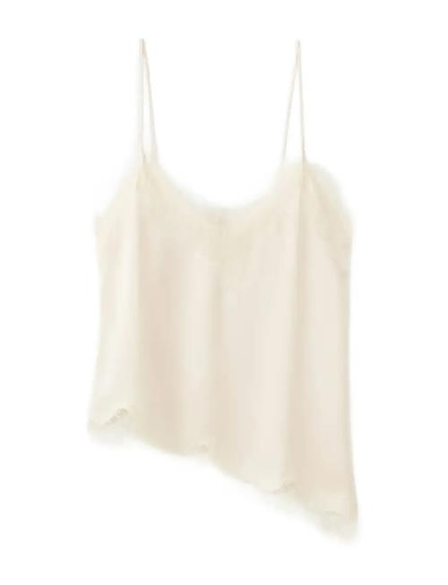 Mango | Asymmetric Lace Camisole Top | S