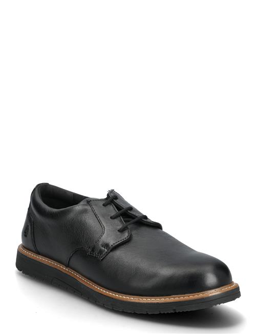 Hush Puppies | Men's Jenson Oxford  - Bold Black Leather | 46